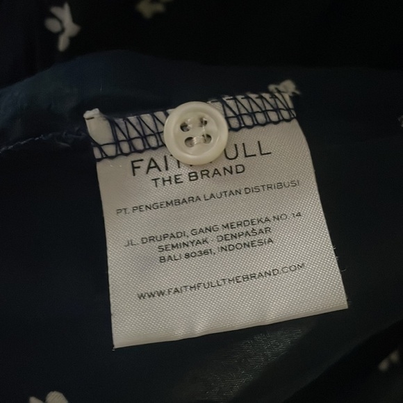 Faithful the brand Oslo wrap dress Estella floral print sleeve ties bow - Picture 10 of 16